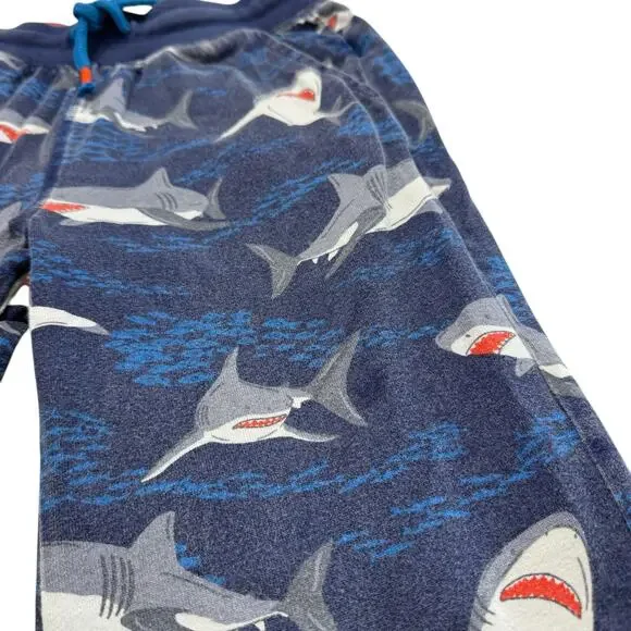 BODEN Shark Water Blue Long Line Baggies Knit Shorts Size 9Y Boys 100% Cotton - Picture 5 of 5